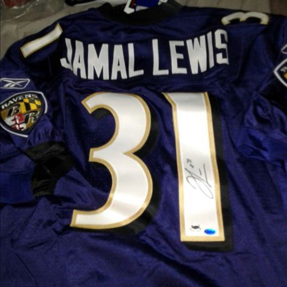 Jamal Lewis autographed jersey 165$